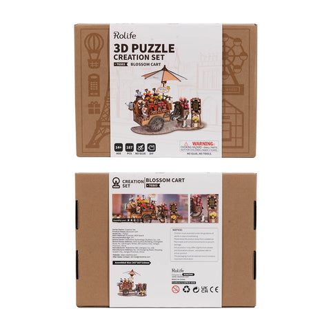Rolife 3D Wooden Puzzle- Blossom Cart