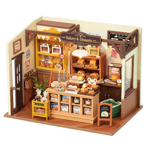 A Rolife Robotime Becka's Baking House Miniature House priced at $47.99 available from Echelon Hobbies