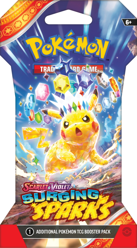 SLEEVED POKEMON SV8 SURGING SPARKS PACK