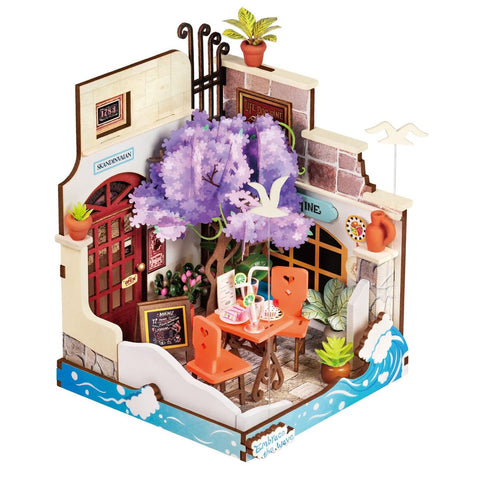 Rolife Robotime Sea Holiday Restaurant Miniature House