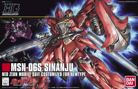 A Bandai HGUC 1/144 #116 Sinanju 'Gundam UC' priced at $43.25 available from Echelon Hobbies