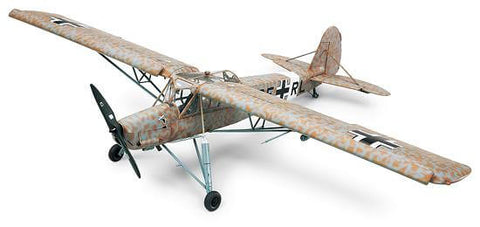 A Tamiya 1/48 Fieseler Fi156C Storch W/ figures and scenery priced at $89.99 available from Echelon Hobbies