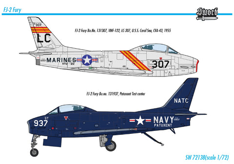 Sword Models 1/72 FJ-2 Fury, Aircraft