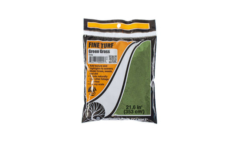 A GREEN GRASS FINE TURF (18CU.IN) priced at $7.50 available from Echelon Hobbies