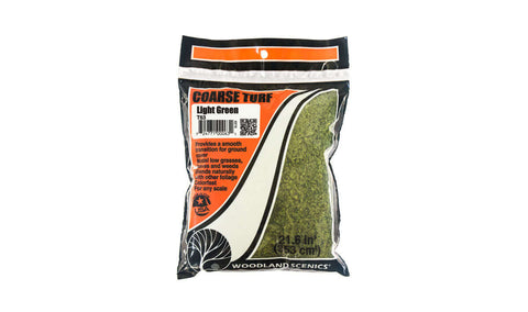 A LIGHT GREEN COARSE TURF (18CU.IN) priced at $7.50 available from Echelon Hobbies