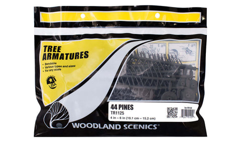 A 4-6" PINE TREE ARMATURES (44) priced at $21.99 available from Echelon Hobbies