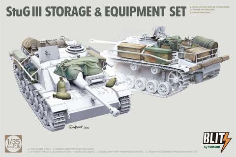 A Takom 1/35 StuG III Storage & Equipment Set priced at $22.99 available from Echelon Hobbies