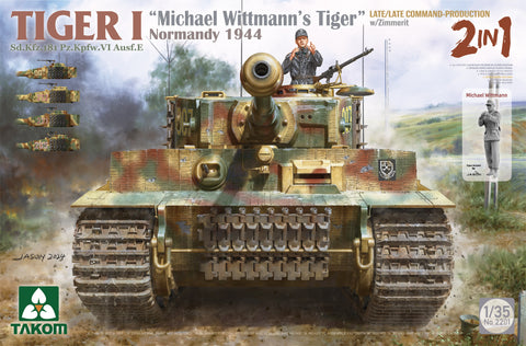 Takom 1/35 Tiger I Sd.Kfz.181 Pz.Kpfw.VI Ausf.E “Michael Wittmann's Tiger" Normandy 1944 Late