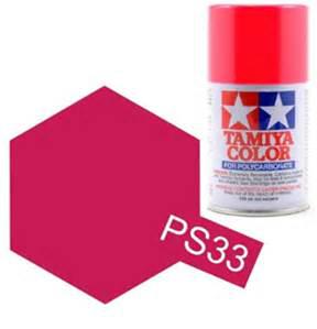 A Tamiya Ps-33 Cherry Red Polycarbonate Spray priced at $10.99 available from Echelon Hobbies