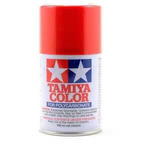 A Tamiya Ps-34 Bright Red Polycarbonate Spray priced at $10.99 available from Echelon Hobbies