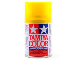 A Tamiya Ps-42 Translucent Yellow Polycarbonate Spray priced at $10.99 available from Echelon Hobbies