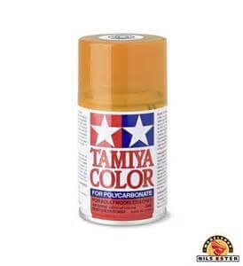 A Tamiya Ps-43 Translucent Orange Polycarbonate Spray priced at $10.99 available from Echelon Hobbies