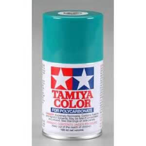 A Tamiya Ps-54 Cobalt Green Polycarbonate Spray priced at $11.99 available from Echelon Hobbies