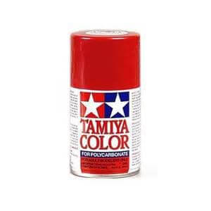 A Tamiya Ps-60 Bright Mica Red Polycarbonate Spray priced at $11.99 available from Echelon Hobbies