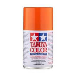 A Tamiya Ps-62 Pure Orange Polycarbonate Spray priced at $11.99 available from Echelon Hobbies