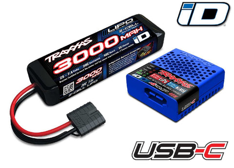 Traxxas 2S LiPo Completer Pack Includes #2985 & #2827X