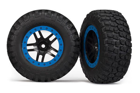 Traxxas BFGoodrich KM2 2WD Front Tire (Black/Blue) Standard