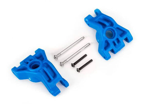 A Traxxas Carriers, stub axle, rear, extreme heavy duty, blue - 9050X priced at $8.98 available from Echelon Hobbies