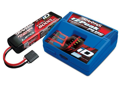 Traxxas Completer Pack: 5000mAh 3S iD & EZ-Peak Plus 3S Charger - 2970-3S