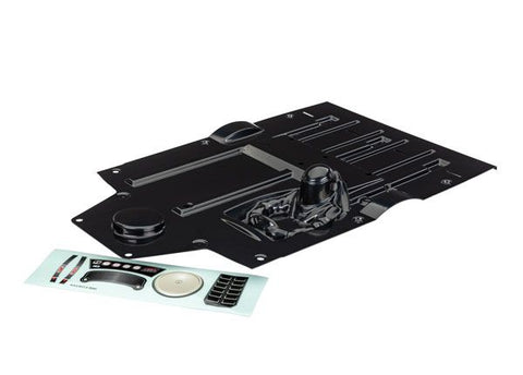 Traxxas Interior, Slash Modified, black (painted)/ decal sheet