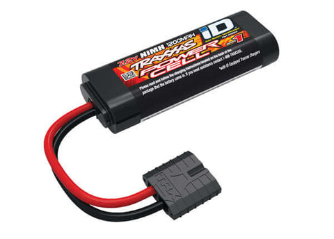 A Traxxas Series 1 1200mAh 7.2V NiMH 1/16 Battery iD Plug priced at $35.49 available from Echelon Hobbies