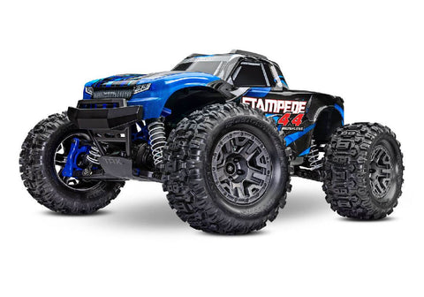 A Traxxas Stampede 1/10 4X4 BL-2S Brushless Monster Truck RTR priced at $489.98 available from Echelon Hobbies