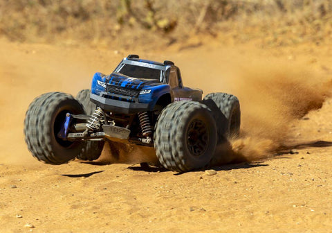 A Traxxas Stampede 1/10 4X4 BL-2S Brushless Monster Truck RTR priced at $489.98 available from Echelon Hobbies