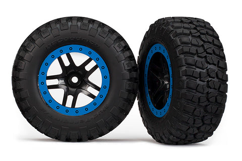 Traxxas BFGoodrich KM2 2WD Rear/ 4WD Front or Rear Tire - Black/Blue