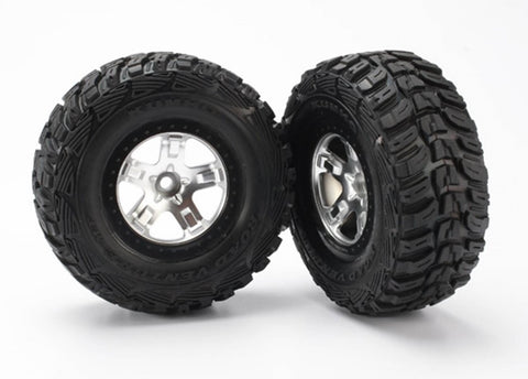 Traxxas Tires & wheels, assembled, glued Front Kumho tires 2WD front