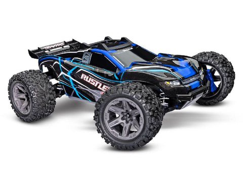 A Traxxas Rustler 1/10 4X4 BL-2s Brushless Stadium Truck RTR priced at $469.98 available from Echelon Hobbies