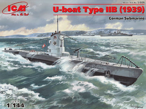 ICM 1/144 U-Boat Type IIB (1939), German Submarine