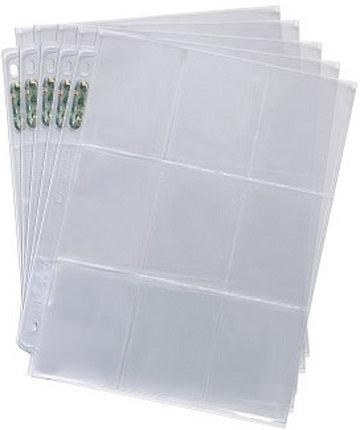 ULTRA PRO SILVER SERIES 9 POCKET PAGE - 25 PACK