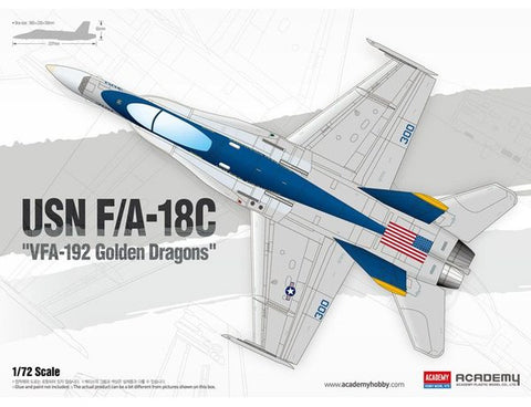 Academy 1/72 USN F/A-18C VFA-192 Golden Dragons