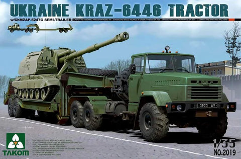 Takom 1/35 Ukraine KrAZ-6446 Tractor with ChMZAP-5247G Semi-trailer