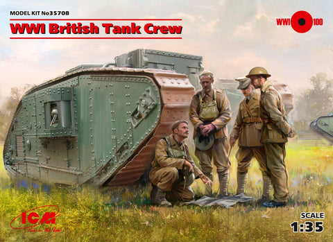 ICM 1/35 WWI British Tank Crew (4 figures)