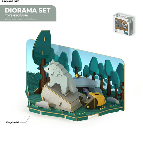 Wolf - Magnetic 3D Puzzle Diorama