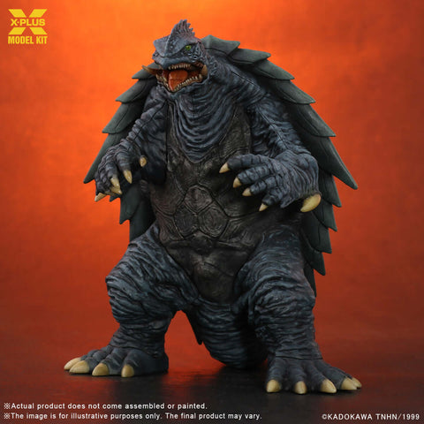 A X-Plus 1/700 Gamera(1999) Plastic Model Kit priced at $77.99 available from Echelon Hobbies