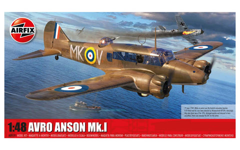 A Airfix 1:48 AVRO ANSON MK.1 priced at $84.99 available from Echelon Hobbies