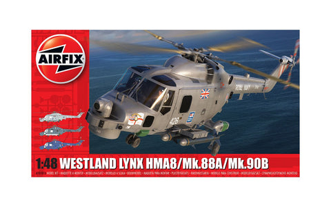 A Airfix 1/48 Westland Navy Lynx Mk.88A/Hma.8/Mk.90B priced at $86.99 available from Echelon Hobbies