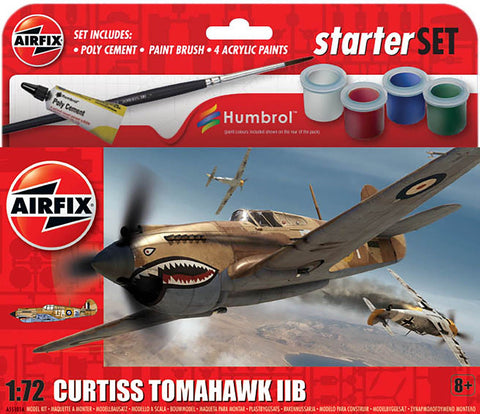 A Airfix 1:72 Curtiss Tomahawk Gift Set priced at $19.99 available from Echelon Hobbies