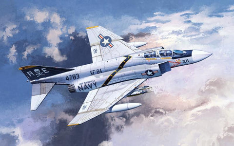 A Academy 1/48 F-4J "VF-84 JOLLY ROGERS" priced at $66.75 available from Echelon Hobbies