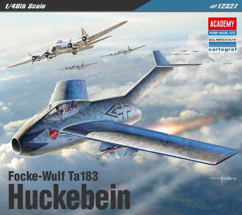 A Academy 1/48 Focke-Wulf Ta183 Huckebein priced at $32.53 available from Echelon Hobbies