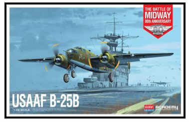 A Academy 1/48 USAAF B-25B Doolittle Raid priced at $51.99 available from Echelon Hobbies