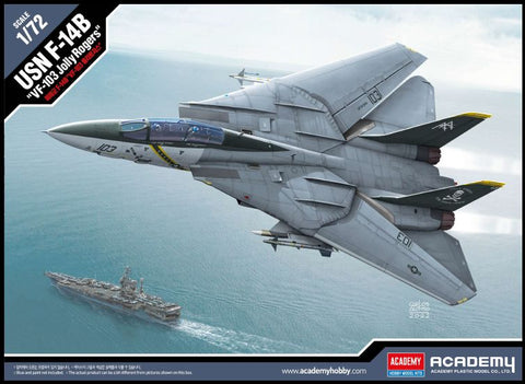 A Academy 1/72 USN F-14B "VF-103 Jolly Rogers" priced at $38.99 available from Echelon Hobbies