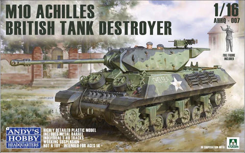 A Andy's Hobby Headquarters 1/16 British Achilles M10 IIc Tank Destroyer priced at $199.75 available from Echelon Hobbies