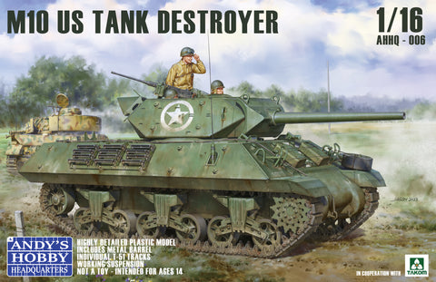 A Andy's Hobby Headquarters 1/16 US M10 Tank Destroyer priced at $199.75 available from Echelon Hobbies