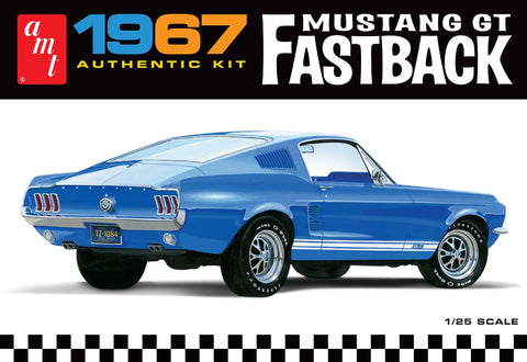 A AMT 1967 Ford Mustang GT Fastback 1/25 Model Kit priced at $43.25 available from Echelon Hobbies