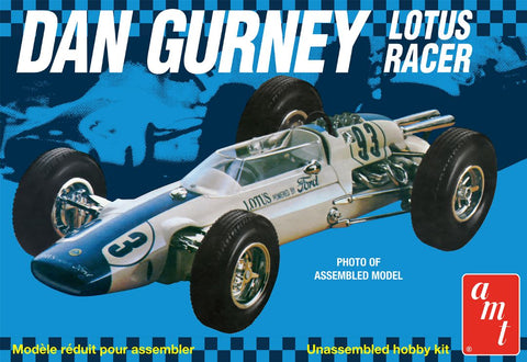 A AMT 1/25 Dan Gurney Lotus Racer Model Kit priced at $43.99 available from Echelon Hobbies