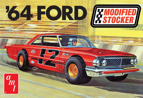 A AMT 1/25 1964 Ford Galaxie Modified Stocker priced at $43.99 available from Echelon Hobbies