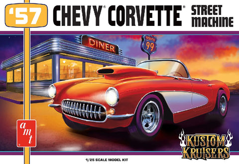 AMT 1/25 1957 Chevy Corvette Street Machine Model Kit